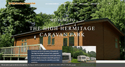 Desktop Screenshot of highhermitagecaravanpark.co.uk